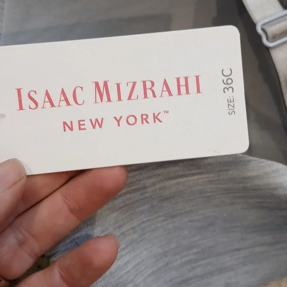 NWT Isaac Mizrahi Gray Women's Bra 36C - Picture 8 of 9